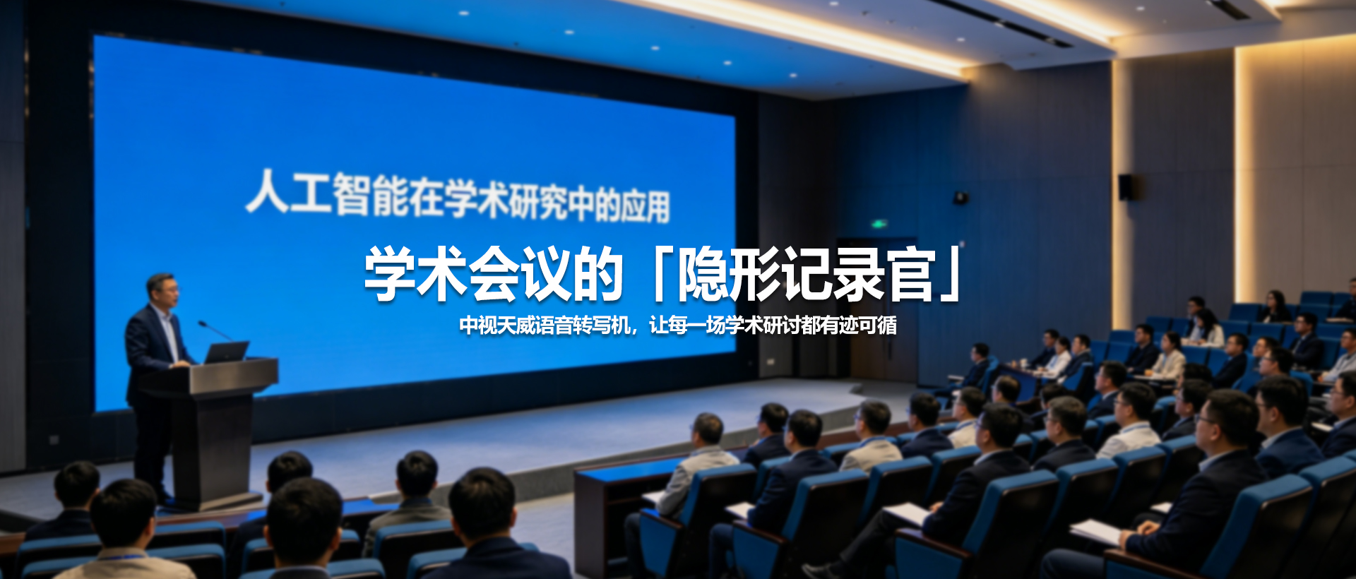 学术会议的「隐形记录官」——中视天威语音转写机，让每一场学术研讨都有迹可循
