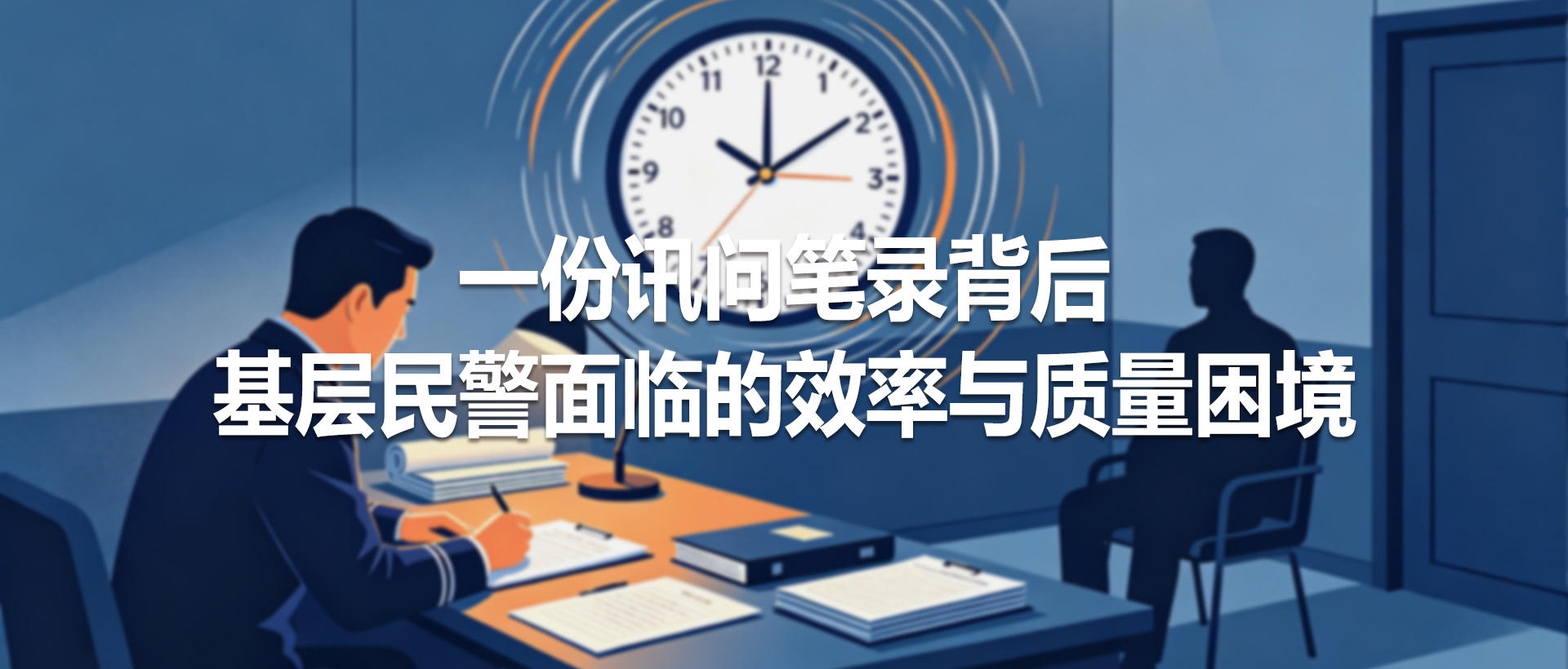 一份讯问笔录背后，基层民警面临的效率与质量困境