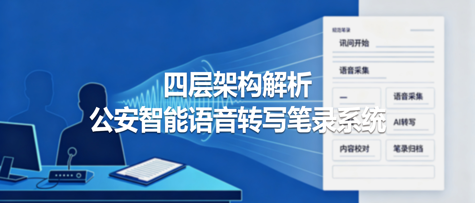 四层架构解析——公安智能语音转写笔录系统