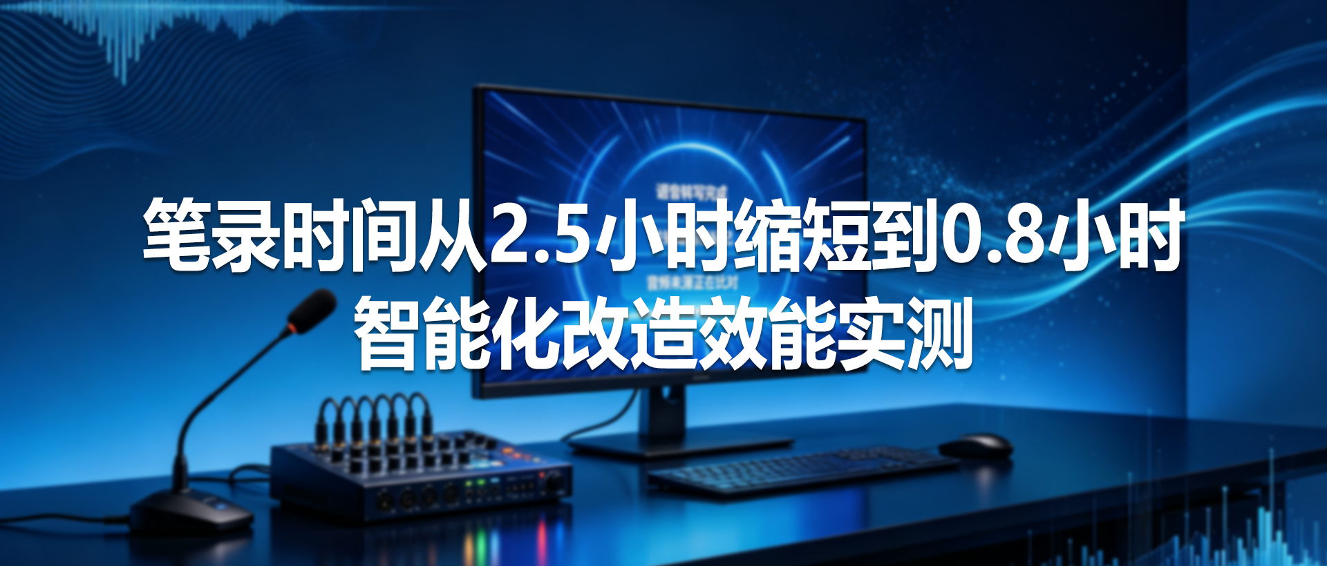 笔录时间从2.5小时缩短到0.8小时，智能化改造效能实测—— 智能笔录系统投入产出分析与实测数据