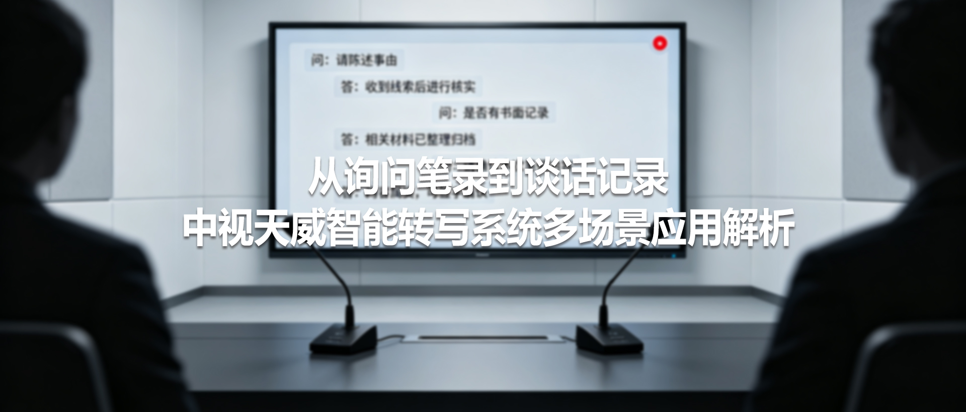 从询问笔录到谈话记录：中视天威智能转写系统多场景应用解析