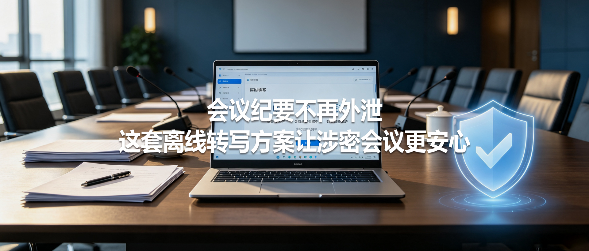 会议纪要不再外泄——这套离线转写方案让涉密会议更安心