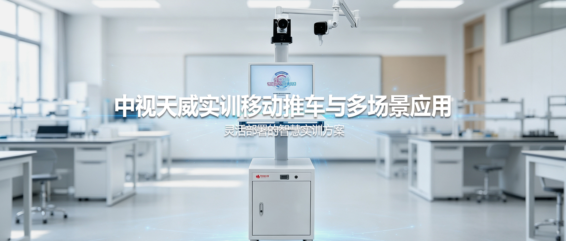 实训移动推车与多场景应用： 灵活部署的智慧实训方案——中视天威网络版实训示教系统系列介绍