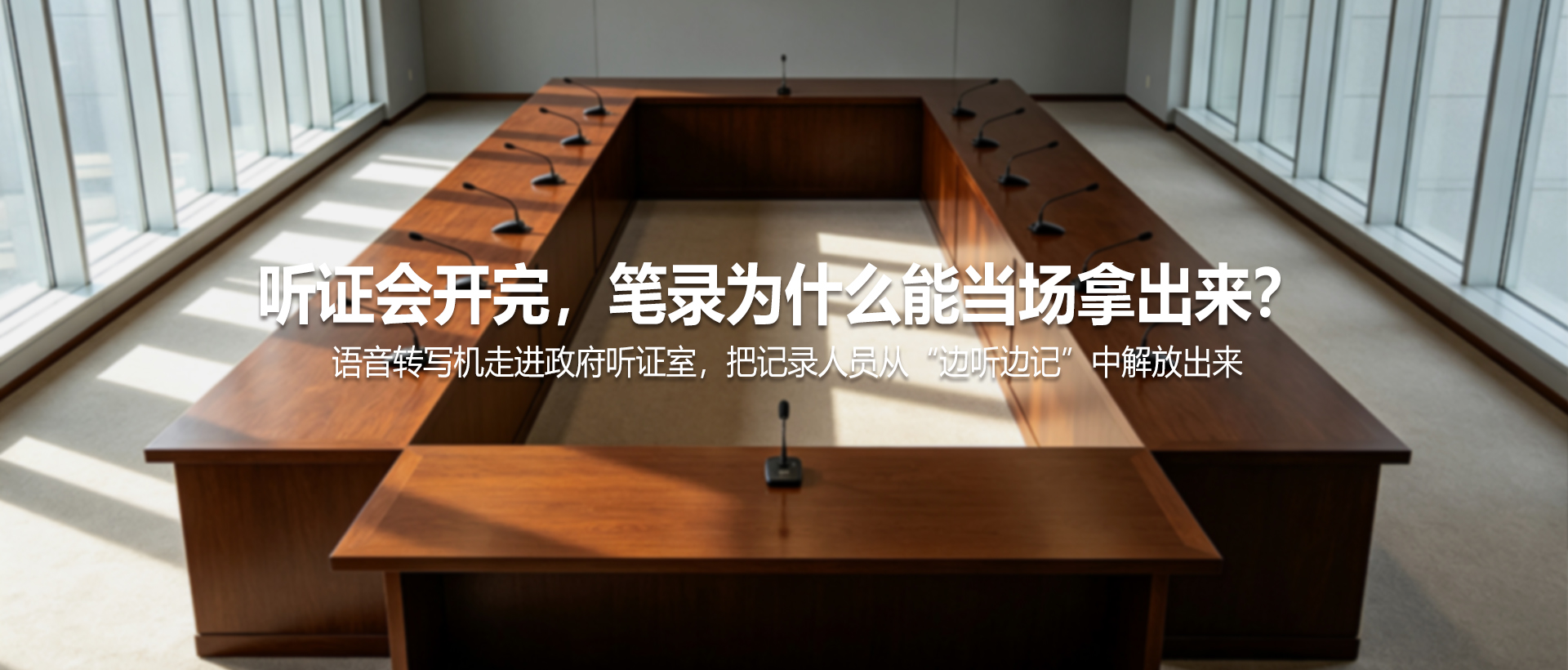 听证会开完，笔录为什么能当场拿出来？