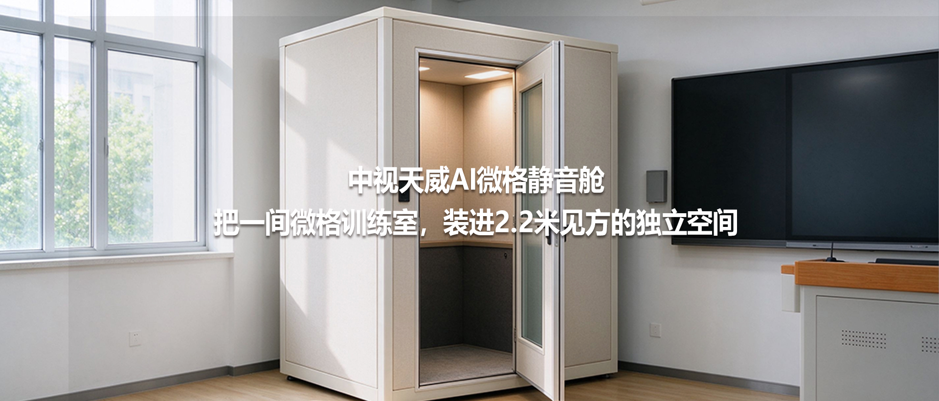 AI微格静音舱：把一间微格训练室，装进2.2米见方的独立空间